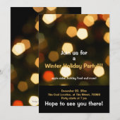 ホリデーライトパーティー招待状 招待状 (正面/裏面)