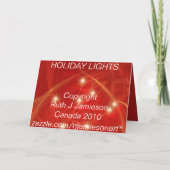 ホリデーライト シーズンカード (裏面)