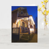 ホリデーライト&ロッカーズ - マーサズ・ヴィンヤード カード (黄色い花)