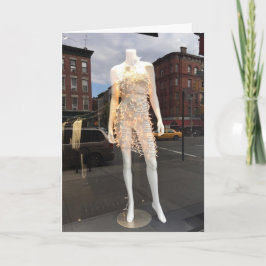 ホリデーライトNYCクリスマスウィンドウマネキン シーズンカード