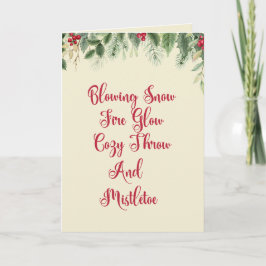 ホリデーライムクリスマスカード シーズンカード