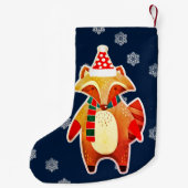 ホリデーラクーン スモールクリスマスストッキング (裏面)