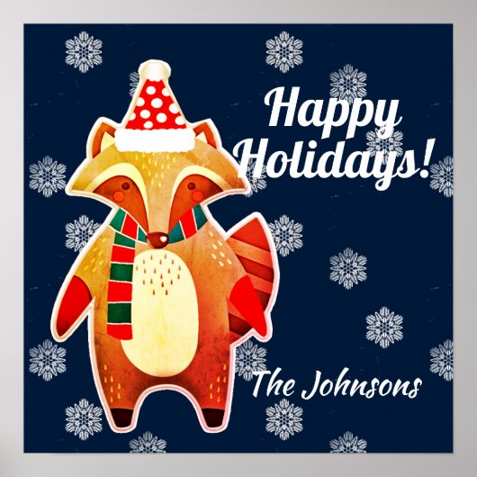 ホリデーラクーン ポスター (正面)