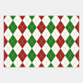 ホリデーラッアーガイルピング紙 ラッピングペーパーシート (正面2)