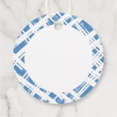 ホリデーラッピングハッピーホリデー可愛エレガントいブルー フェイバータグ (裏面)