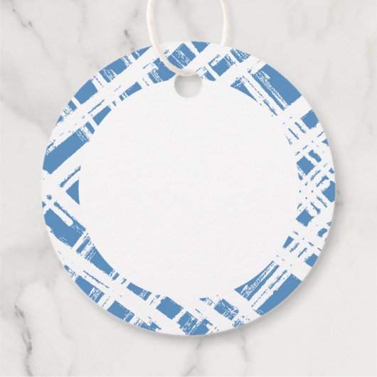 ホリデーラッピングハッピーホリデー可愛エレガントいブルー フェイバータグ (裏面)