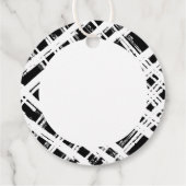 ホリデーラッピングハッピーホリデー可愛エレガント黒 フェイバータグ (裏面)