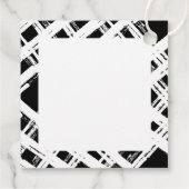 ホリデーラッピングメリークリスマスエレガントブラック フェイバータグ (裏面)