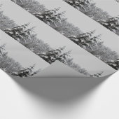 ホリデーラッピング紙スノーカバー木紙 ラッピングペーパー (角)