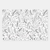 ホリデーラッピング紙セット3枚 ラッピングペーパーシート (正面)