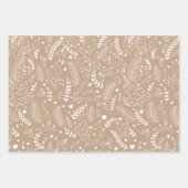 ホリデーラッピング紙セット3枚 ラッピングペーパーシート (正面2)