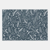 ホリデーラッピング紙セット3枚 ラッピングペーパーシート (正面)