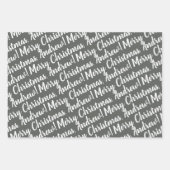 ホリデーラッピング紙セット3枚 ラッピングペーパーシート (正面3)