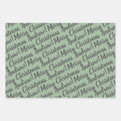 ホリデーラッピング紙セット3枚 ラッピングペーパーシート (正面)