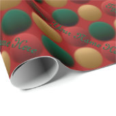 ホリデーラッピング紙パーソナライズされたラッピング紙 ラッピングペーパー (ロールコーナー)
