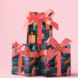 ホリデーラッピング紙フラットシートセット3 ラッピングペーパーシート