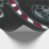 ホリデーラッピング紙「キャンディーケーンつる植物」 ラッピングペーパー (角)