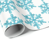 ホリデーラッピング紙 – スノーフレーク ラッピングペーパー (ロールコーナー)