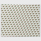 ホリデーラッピング紙 – ホリー ラッピングペーパー (フラット)