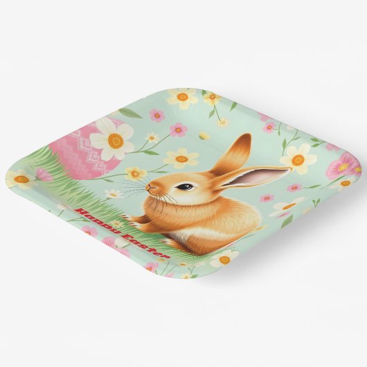 ホリデーラバモダンスイースターコレクション ペーパープレート (傾斜あり)