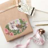 ホリデーラビット 楕円形シール