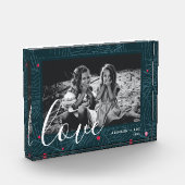 ホリデーラブエパーソナライズされたッブアンドベリー フォトブロック (左)