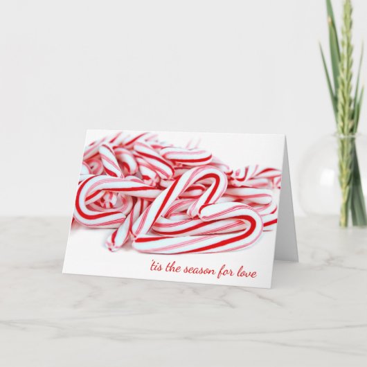 ホリデーラブキャンディーケーンハート シーズンカード (正面)