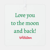 ホリデーラブゲーターオーナメント メタルオーナメント (裏面)