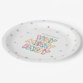 ホリデーラブ&ブメリーライトパーティー ペーパープレート (アングル)