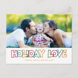 ホリデーラブ&ブライトメリークリスマスポストカード シーズンポストカード