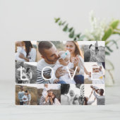 ホリデーラブ |複数モダンのグミニマルリッド写真 シーズンカード (スタンド正面)