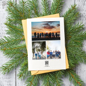 ホリデーリス写真コラージュクリスマスカード シーズンカード