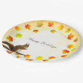 ホリデーリス&紅葉 ペーパープレート (アングル)