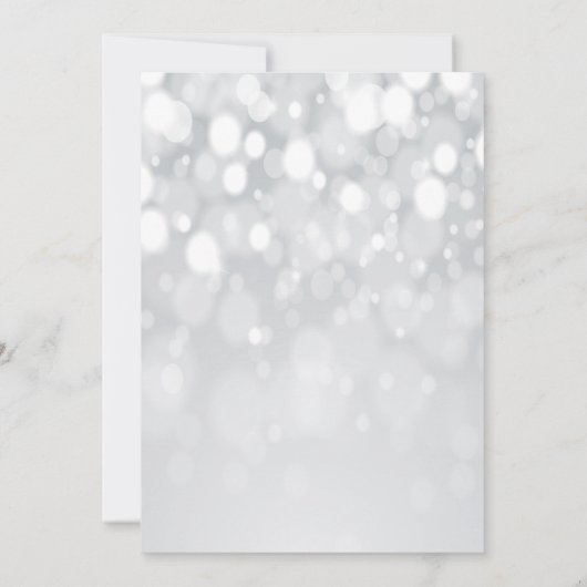 ホリデーリハーサルディナーポインセチア招待状 招待状 (裏面)