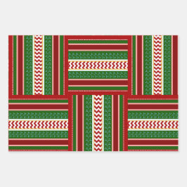 ホリデーリボンギフトラップトリオ ラッピングペーパーシート