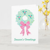 ホリデーリースカードバイスーワイドリッヒ カード (黄色い花)