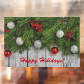 ホリデーリースグリーン&オーナメントズウィンドウスランチ ウィンドウサイン (シート2)