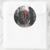 ホリデーリースステッカー ラウンドシール (バッグ)