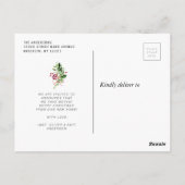 ホリデーリースムービングニューホームのお知らせ ポストカード (裏面)