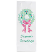 ホリデーリースワインバッグ ワインギフトバッグ (裏面)