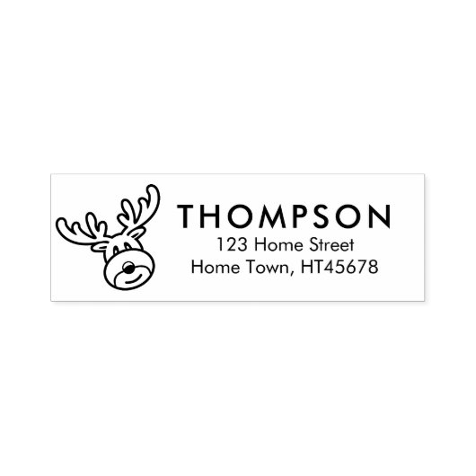 ホリデールドルフ差出人住所 セルフインキングスタンプ (デザイン)