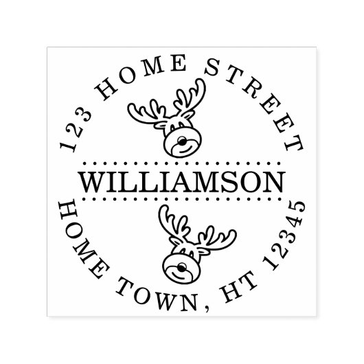 ホリデールドルフ循環差出人住所 セルフインキングスタンプ (デザイン)