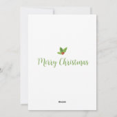 ホリデーレインボークリスマスフォトカード シーズンカード (裏面)