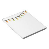 ホリデーレインボーストリングライト – クリスマスライト ノートパッド (アングル)