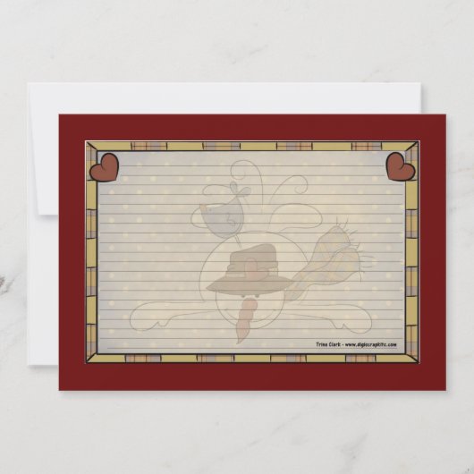 ホリデーレシピカード 招待状 (正面)