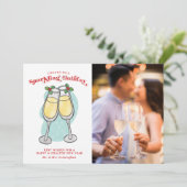 ホリデーレターシャンパン応援写真 シーズンカード (スタンド正面)