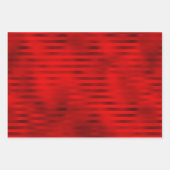 ホリデーレッズフェイクフォイル3パック ラッピングペーパーシート (正面)