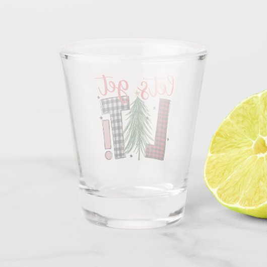 ホリデーレッツライトアップおもしろい 間抜け ショットグラス (裏面)