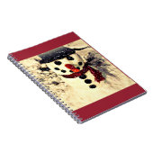 ホリデーレットイットスノーアパブル雪だるま ノートブック (右側)