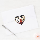 ホリデーレットイットスノーアパブル雪だるま ハートシール (封筒)